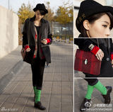 组图：明星爱街拍第六期之冬日搭配 大衣VS毛衣