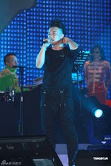 组图：陈奕迅开唱手受伤 与谢霆锋是“最佳损友”