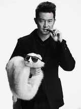 组图：沙溢黑白写真 低调华丽显贵气