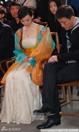 幻灯图：巩新亮古装爆乳亮相 抢女主角大S风头