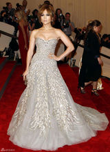 高清组图：纽约大都会庆典 洛佩兹亮相礼服华丽