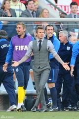 高清图：贝克汉姆现身球场 助阵英格兰德国之战