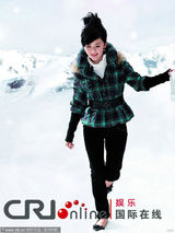 高清组图：阿Sa(蔡卓妍)秀冬装娇俏可爱 妩媚淑女绽放