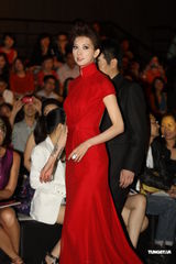 组图：林志玲红裙秀光洁美背 遭日本艺人求爱