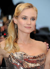 高清组图：黛安-克鲁格金色抹胸礼服性感亮相