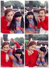 组图：童年小龙女演员超萌生活照 可爱似洋娃娃