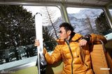 组图：黄晓明登瑞士少女峰 展现雪地硬汉情