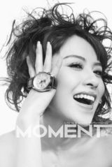 组图：阴奕彤拍摄复古风格腕表大片