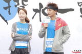 组图：方力申邓丽欣携手参与慈善跑步亲密互动