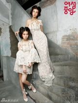 组图：韩国女艺人黄信慧携手女儿拍杂志写真
