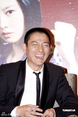 高清图：刘德华为新片造势 直言不喜被称教父