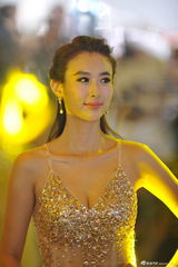 组图：车模兽兽性感透视黄金奶 自信爆乳微笑