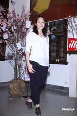 幻灯图：林嘉欣展出摄影作品 与名导交流心得