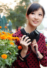 组图：马薇薇早秋写真清新典雅