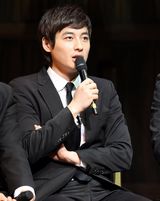 高清图：音乐剧《勇敢的兄弟》发表会 主演集体出席