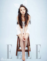 组图：wondergirls昭熙变身兔女郎拍时尚写真