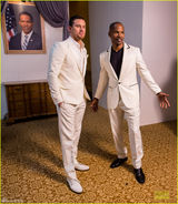 组图：钱宁-塔图姆等亮相《白宫坠落》发布会