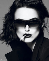 高清组图：英国女星凯拉-奈特莉登杂志封面红唇美艳