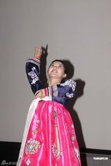 组图：中朝合拍片《平壤之约》首映礼李少红助阵