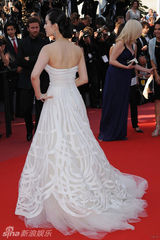 幻灯图集：范冰冰天鹅装闪耀戛纳 正式加盟国际品牌