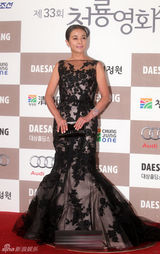 组图：影后有力争夺者赵敏秀雕花长裙大气风范