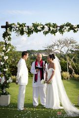 高清组图：黎亚巴厘岛大婚 蓝天碧海浪漫唯美