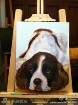 组图：孙俪微博晒画作惊艳网友 何炅赞才女