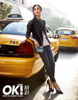 组图：张歆艺登《OK》封面 二姐纽约潮流时尚