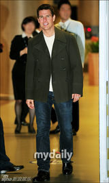 组图：汤姆克鲁斯赴韩宣传新片《碟中谍4》