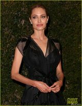 组图:朱莉亮相奥斯卡学院奖 皮特短发携子助阵