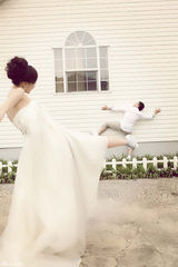 组图：徐誉滕婚纱照曝光 漂亮新娘首度亮相