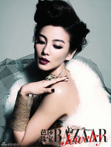 高清图：张雨绮登杂志封面 奢华大片绽放性感 