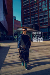 明星爱街拍：王栎鑫潮范出街 打造至in冬季型男