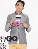 组图：林更新携手可爱小萝莉演绎春夏时尚