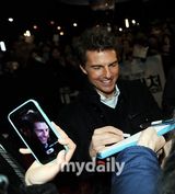 组图：汤姆-克鲁斯走红毯宣传《侠探杰克》