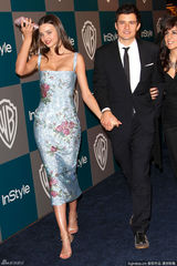 高清组图：奥兰多帅气亮相娇妻米兰达爆乳性感