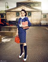 高清图：伊能静演绎柏林风情时尚街拍优雅绽放