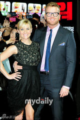 组图：好莱坞影片《情敌大战》韩国首映礼