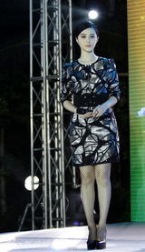 组图：范冰冰出席商业活动 不忘宣传电影《观音山》 