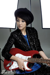 幻灯图：孔琳创意拜年写真 大秀英伦摇滚风