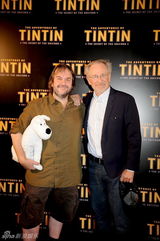 组图：斯皮尔伯格彼得杰克逊宣传《丁丁历险记》