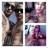 组图：《环太平洋》华裔三胞胎健身大秀肌肉