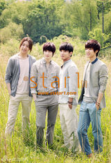 组图：韩男团CNBLUE汝矣岛拍写真自由奔放帅气十足