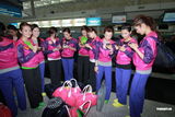 组图：港姐候选佳丽齐集香港机场 出发去台湾拍外景