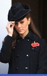 组图：威廉王子夫妇出席阵亡将士纪念日活动