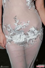 组图：干露露仅穿薄纱赴香港 望与陈冠希拍三级