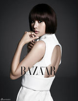 高清图：赵允熙烟熏妆演绎时尚女郎写真秀长腿