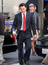 组图：《华尔街之狼》片场 女主角玛格特-罗比气质佳