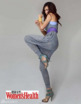 组图：孟广美登杂志封面  运动风格引领另类时尚