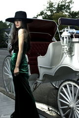 组图：秦岚复古写真曝光 马车游园展法式浪漫